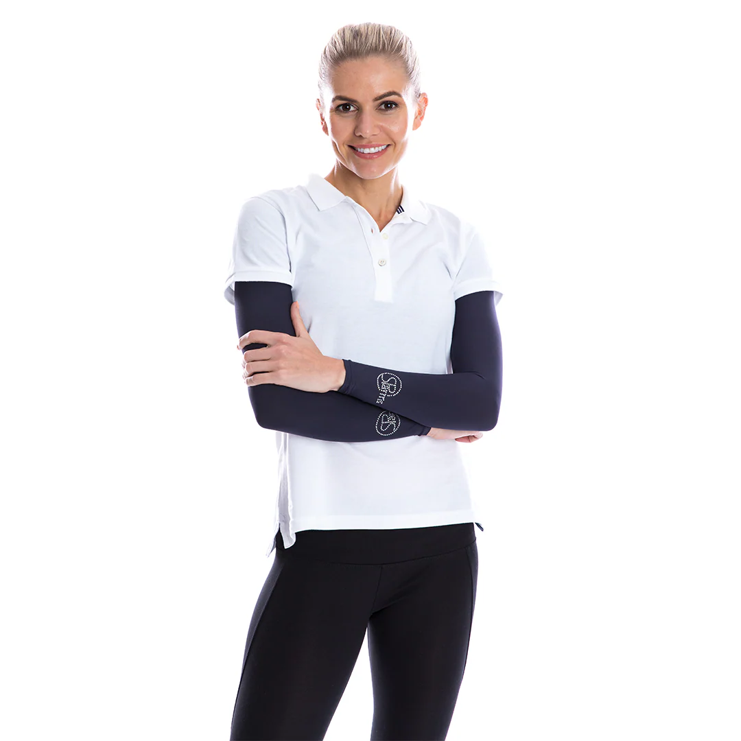Crystal Arm Sleeves (Navy) - Image 3