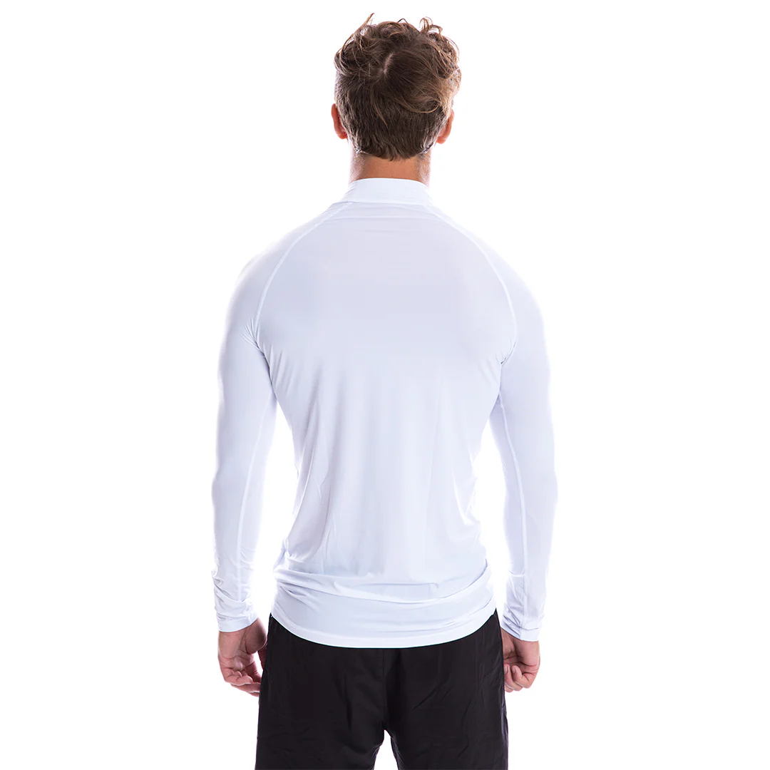 Men's Cooling Shirt High Neck (White) - Image 3