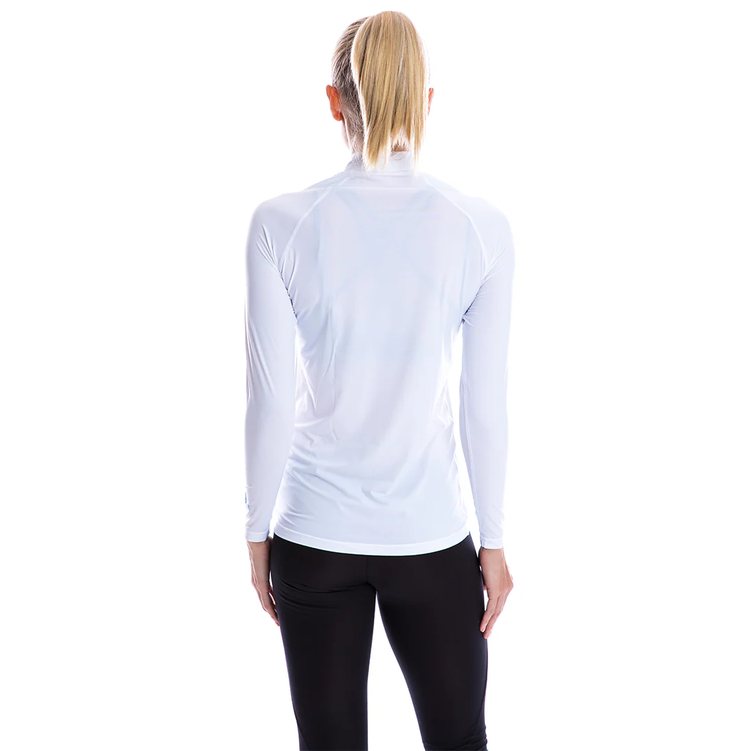 Women's Cooling Shirt High Neck (White) - Image 3